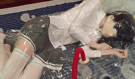 Rám gai sinh sec nắng cô gái với một móng tay, châu Á, âm đạo trong xà trên giường